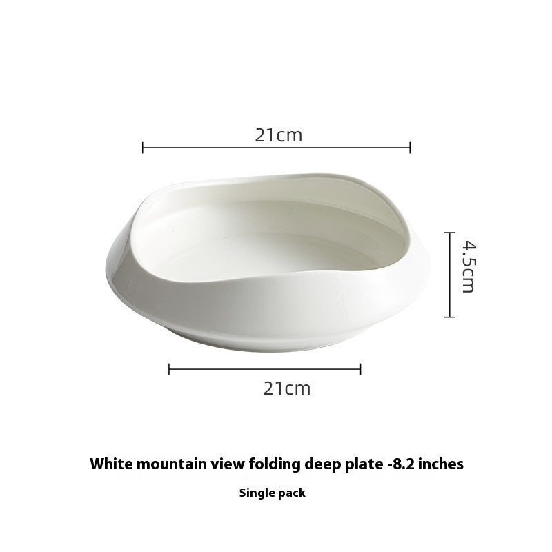 Creative White Porcelain Household Ceramic Dishes