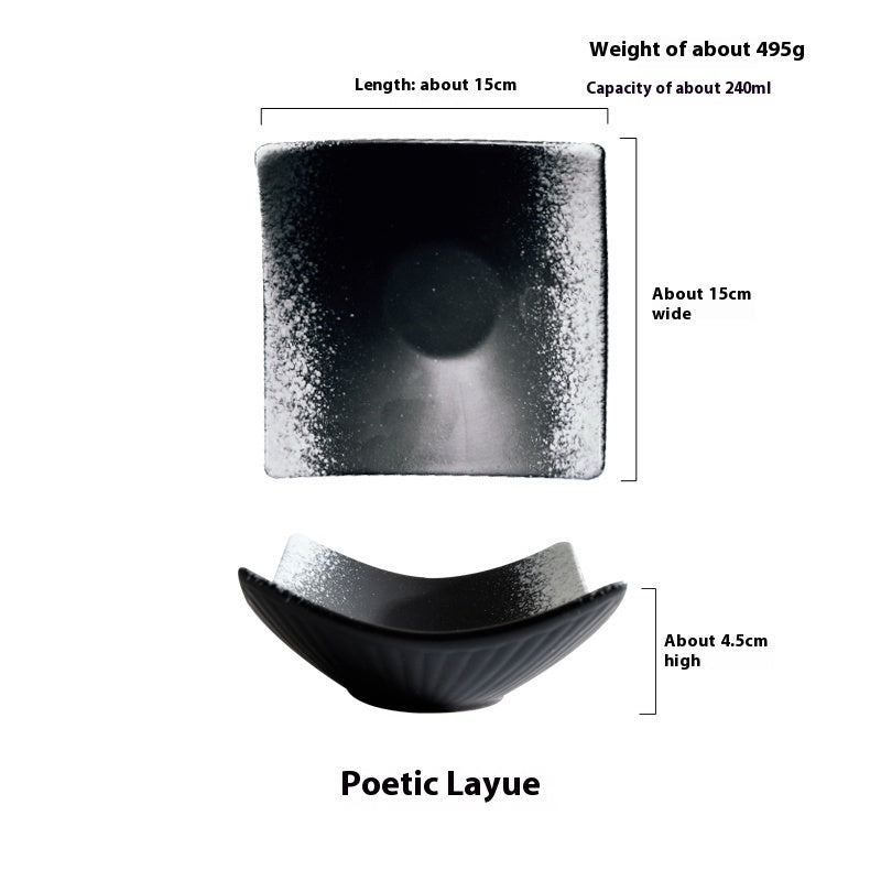 Restaurant Tableware Ceramic Curved Creative Plate