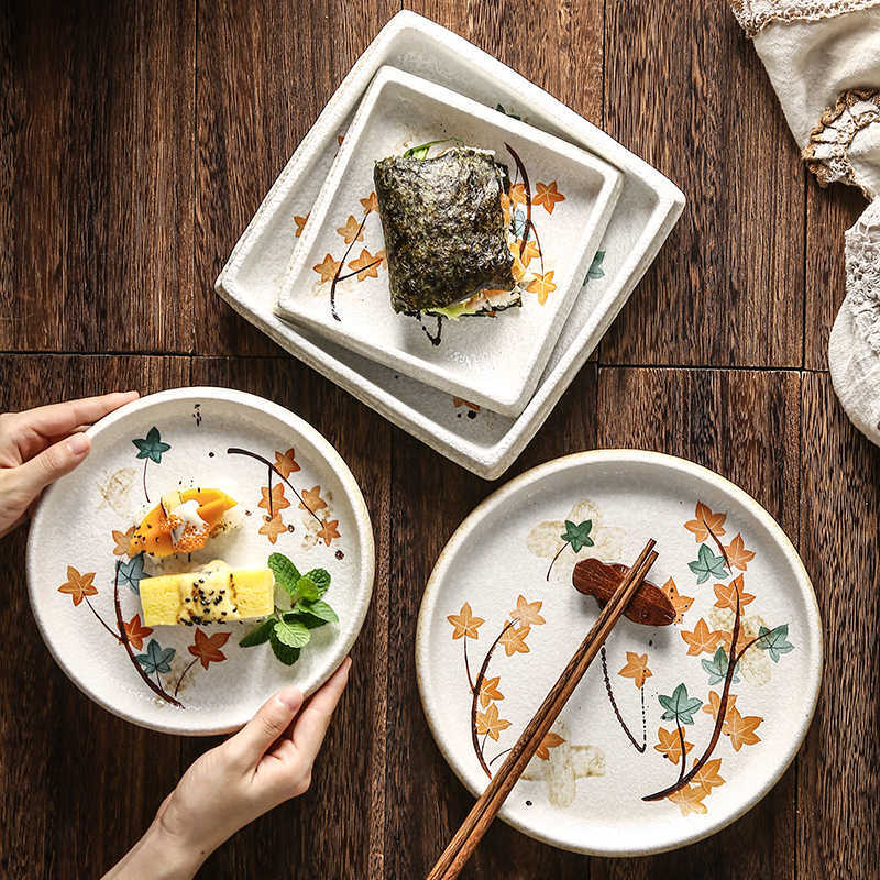 Creative Ceramic Household Minimalist Flat Plate