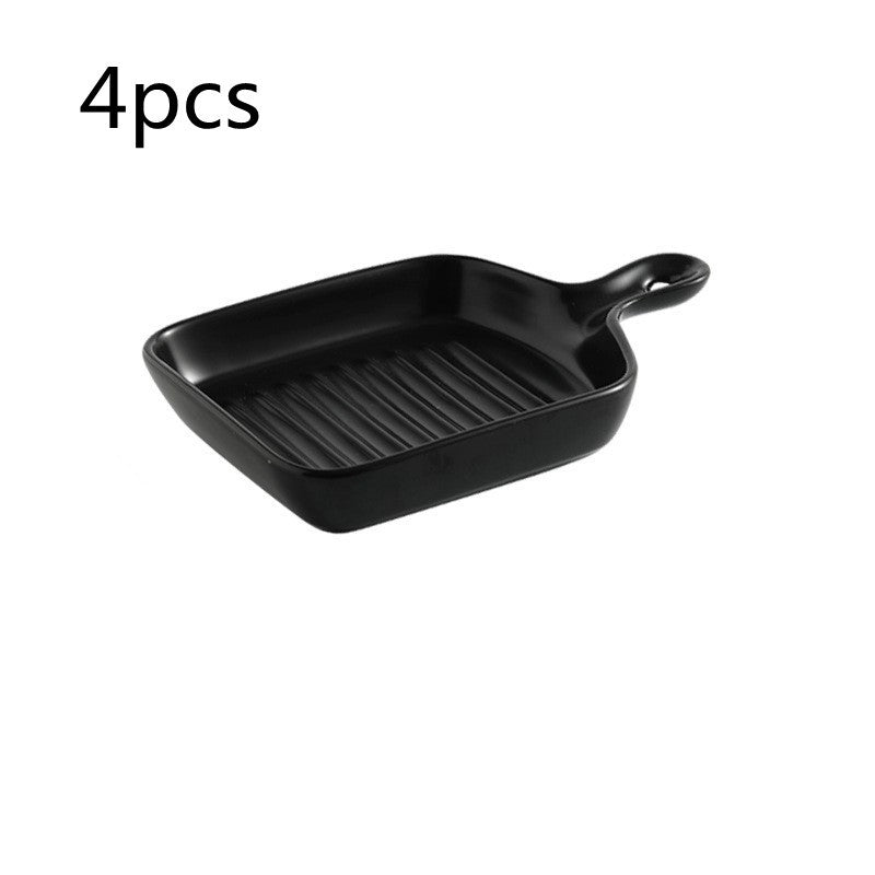 Handle Ceramic plate