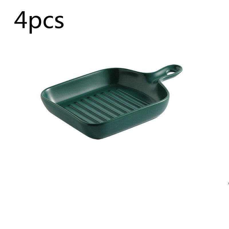 Handle Ceramic plate