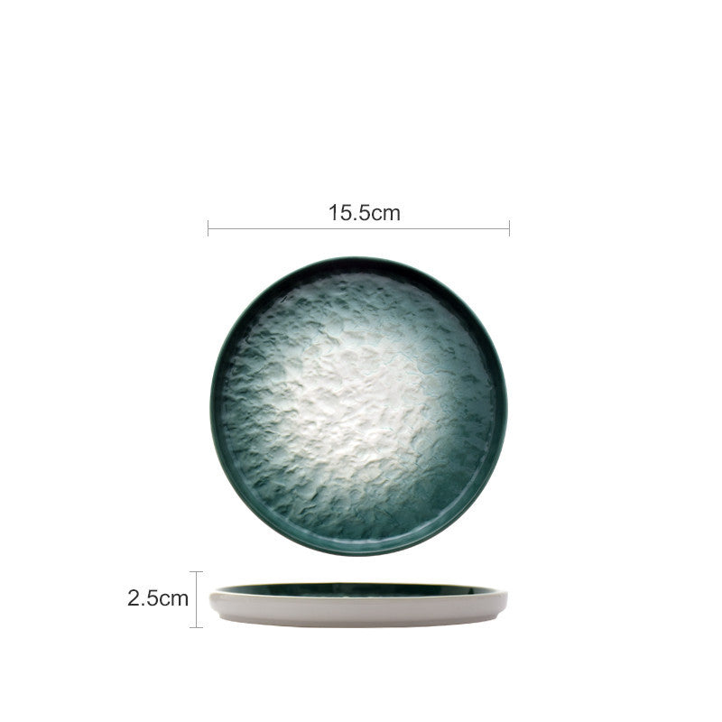 Stone Pattern Western Round Home Plate