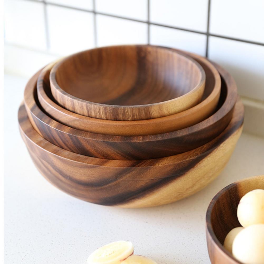 Natural Elegance Wooden Serving Bowl