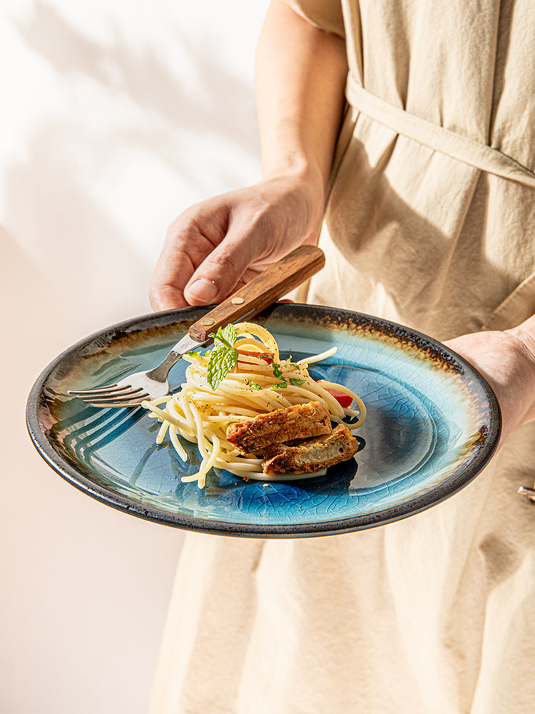 Ceramic Colorful Round Plate