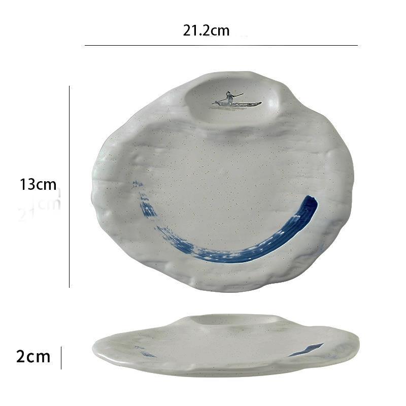 Creative Japanese  Ceramic Shaped Plate