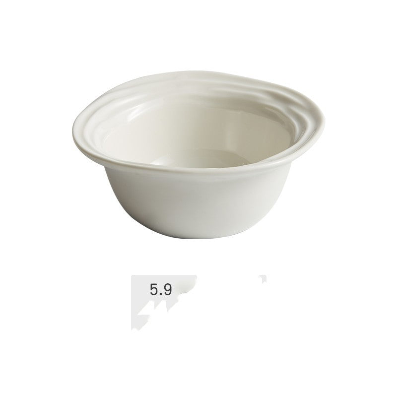 White Plate Ceramic Tableware