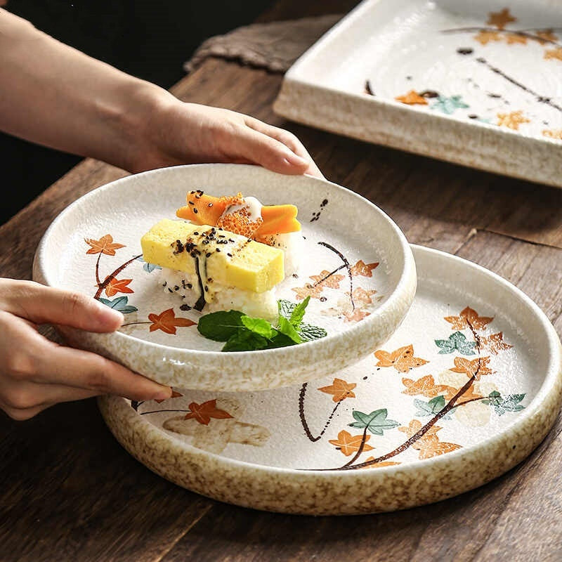 Creative Ceramic Household Minimalist Flat Plate