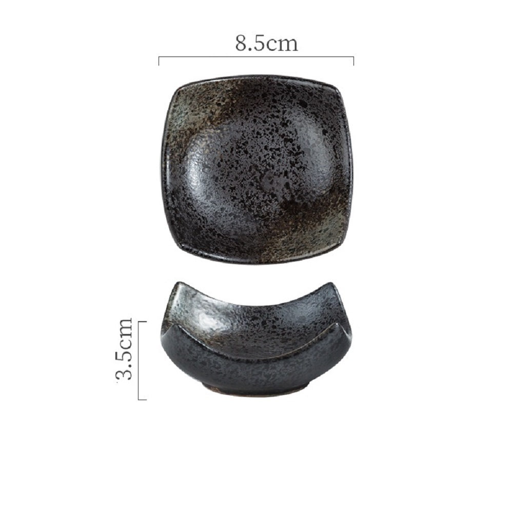 Curved Ceramic Four-corner Dish