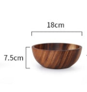Natural Elegance Wooden Serving Bowl