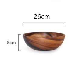 Natural Elegance Wooden Serving Bowl