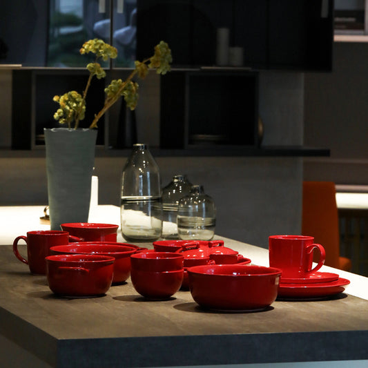 Red Ceramic Dinner Sets