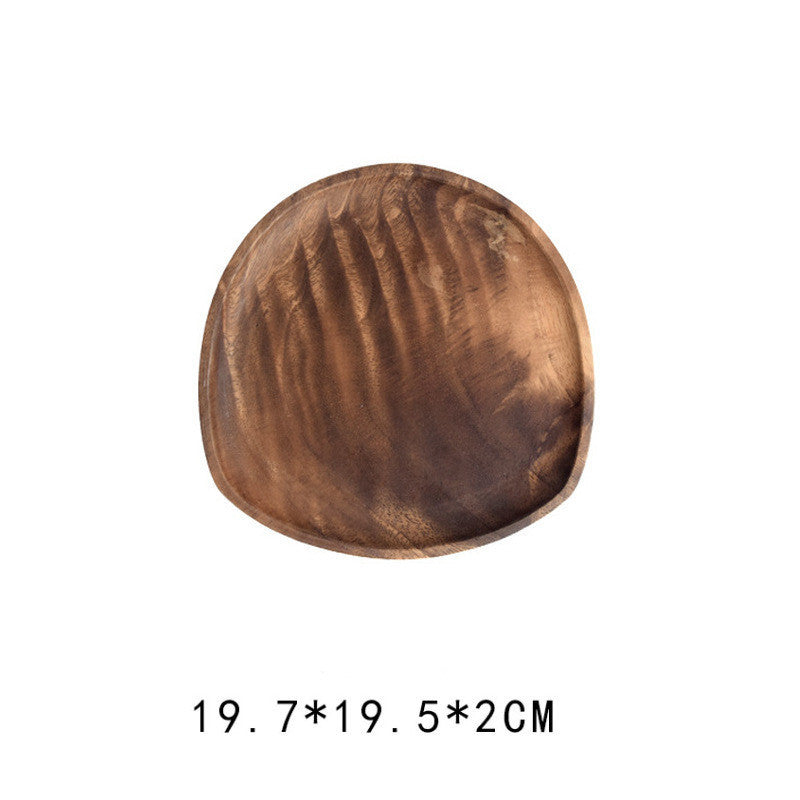 Walnut Irregular Rectangular Wooden Plate