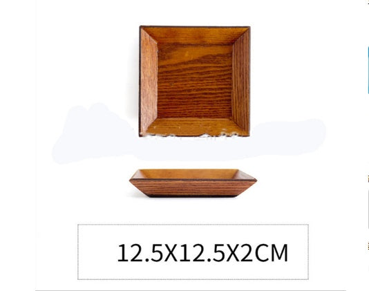 Square Rectangular Wooden Plate
