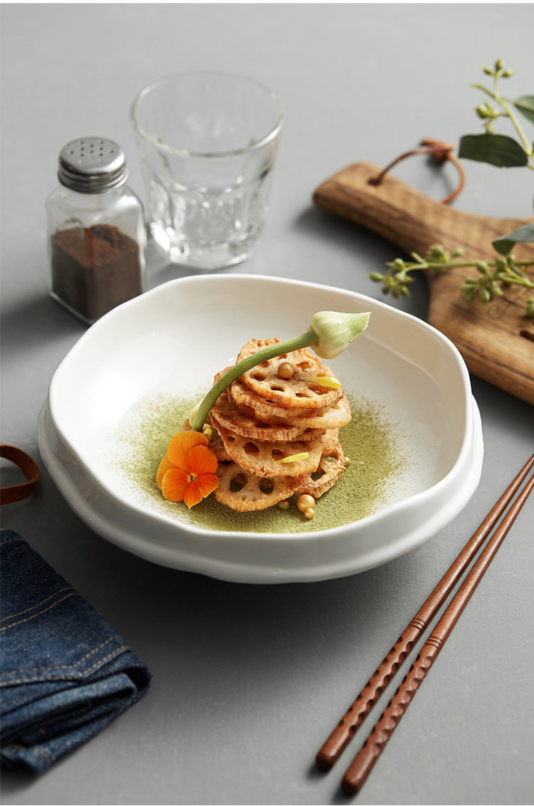 Creative Ceramic White Tableware