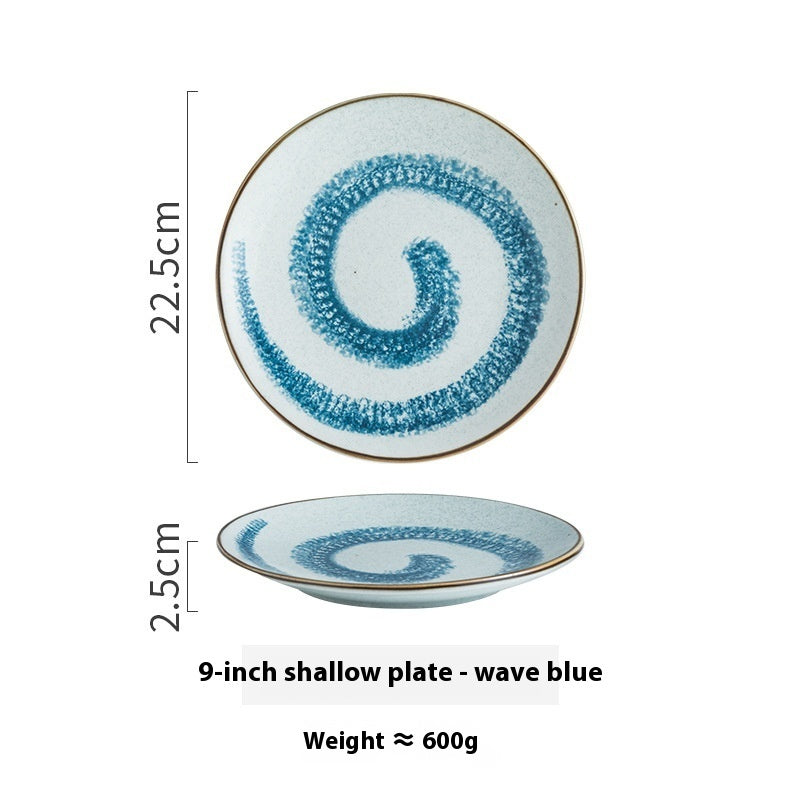 Creative Ceramic Round Household Plate