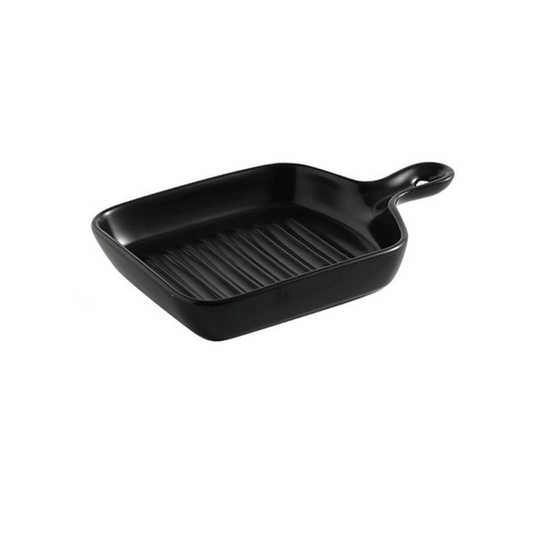 Handle Ceramic plate