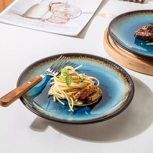 Ceramic Colorful Round Plate