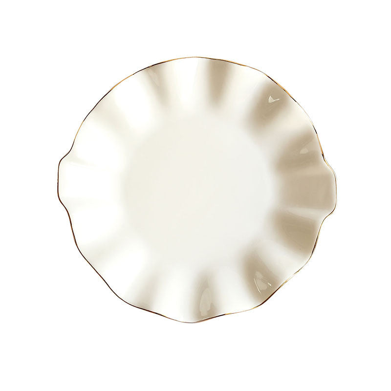 Ceramic Pure White Round Plate
