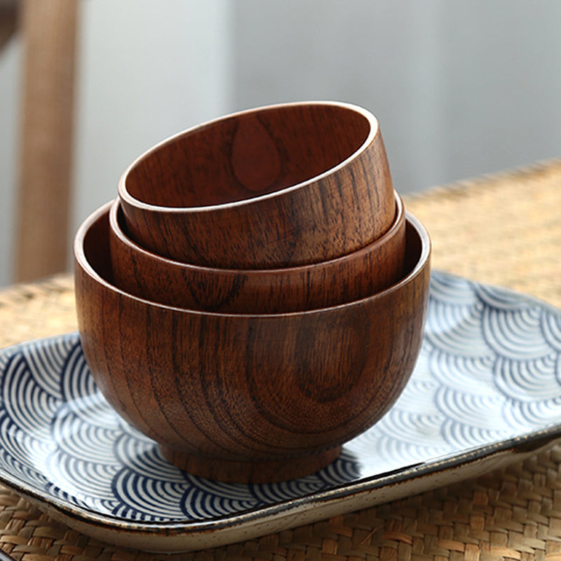 Wooden Small and Large Bowl