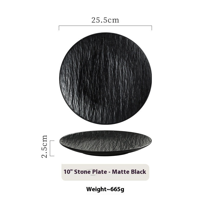 White Stone Pattern Plate