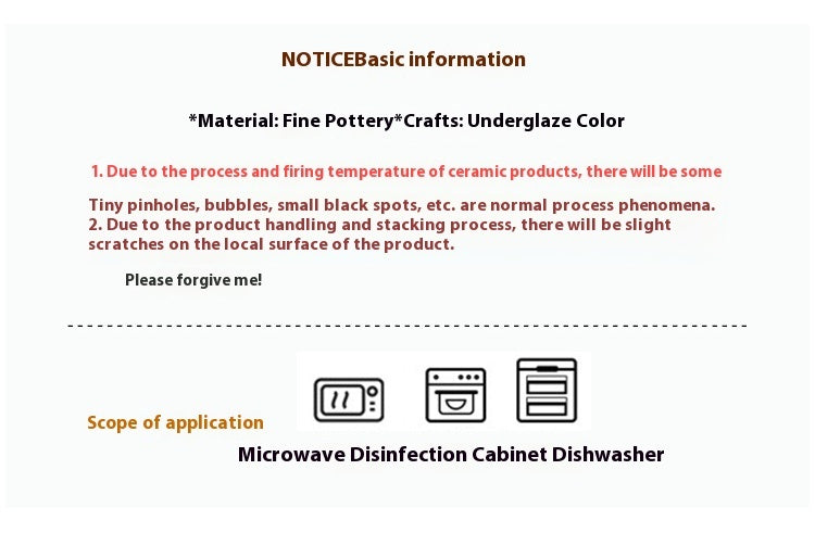 Ceramic Retro Flower Household Dish