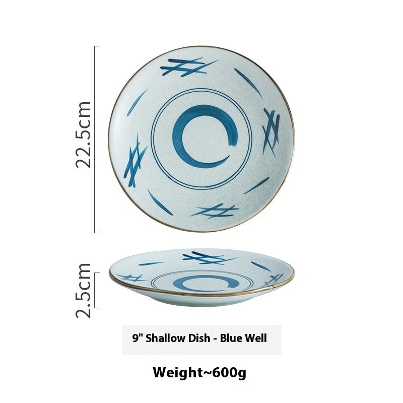 Creative Ceramic Round Household Plate