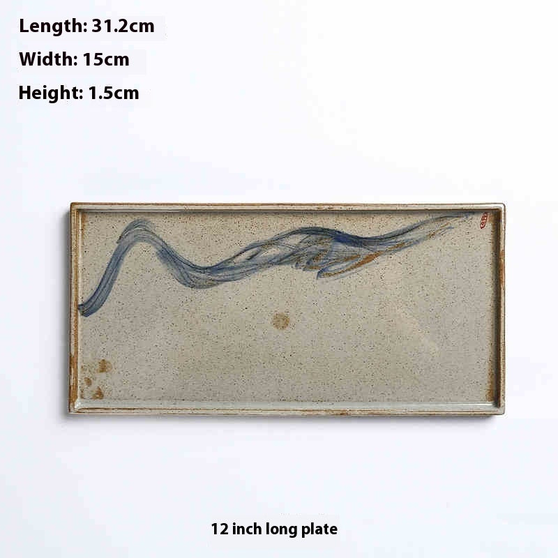 Handmade Ceramic Creative Retro Plate