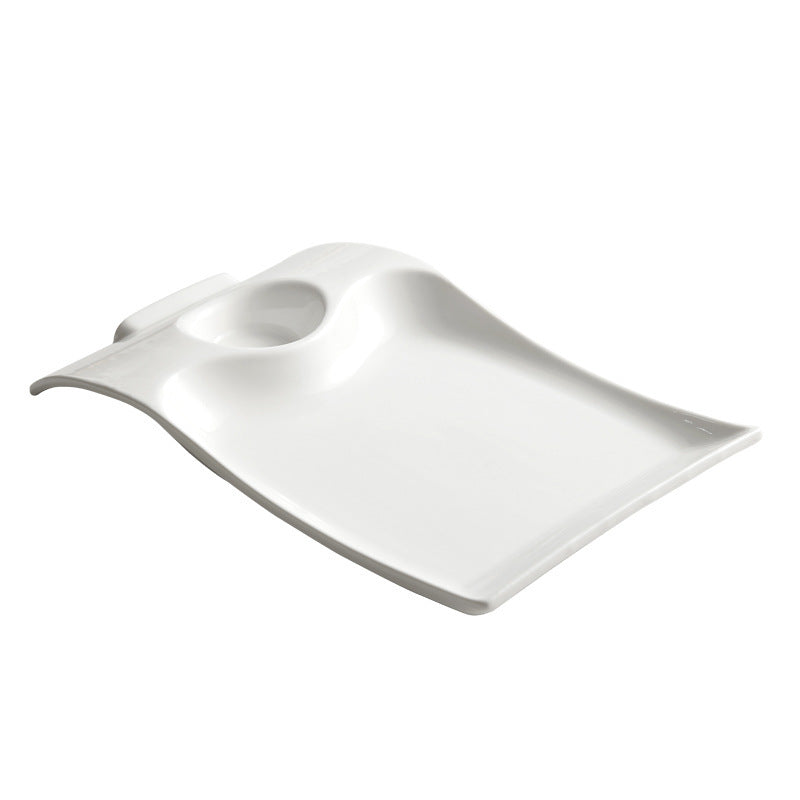 Household Ceramic Dumpling Plate