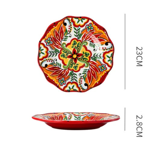 Underglaze Ceramic Tableware Household Dishes