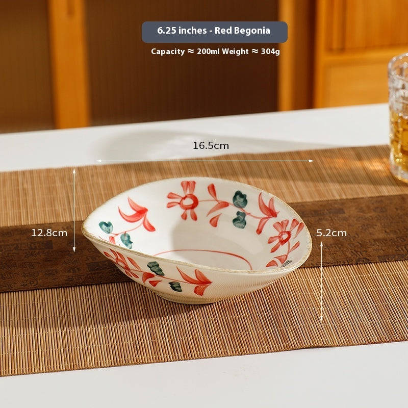 Retro Breakfast Ceramic Deep Plate