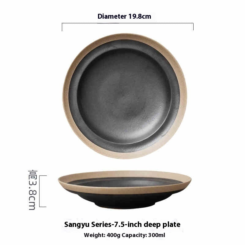 Hand Painted Pottery Deep Plates