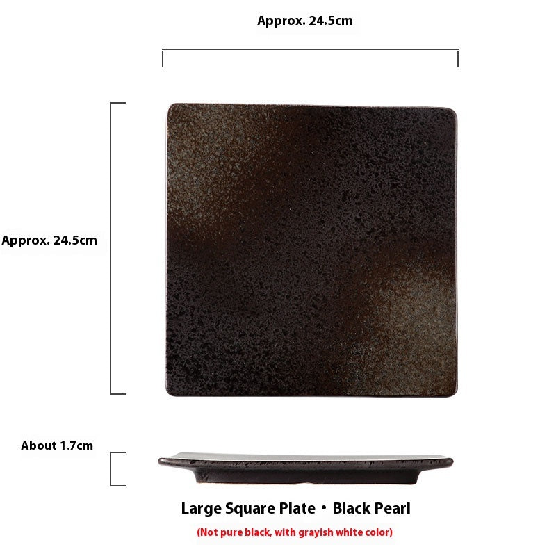 Square Colored Ceramic Plate