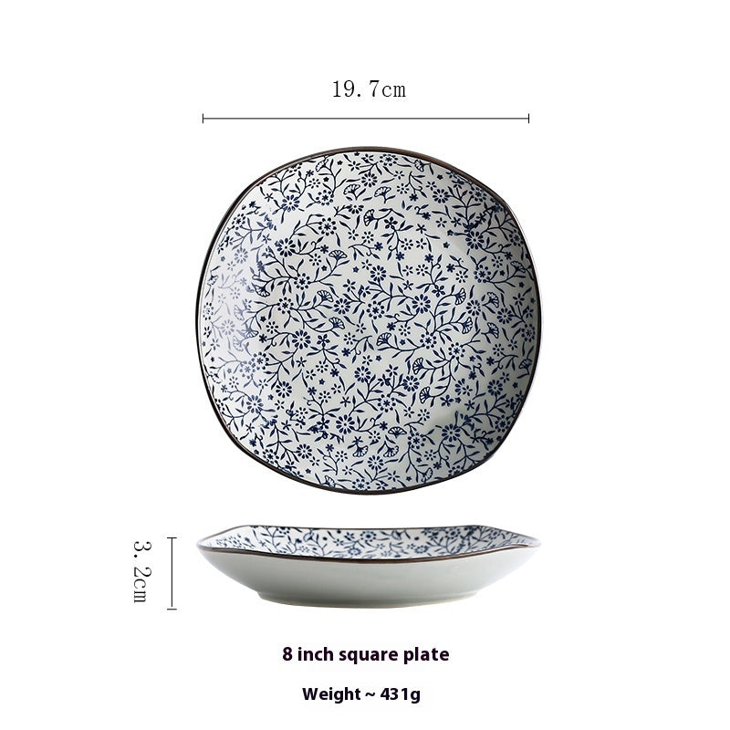 Ceramic Square Rounded Corner Dish
