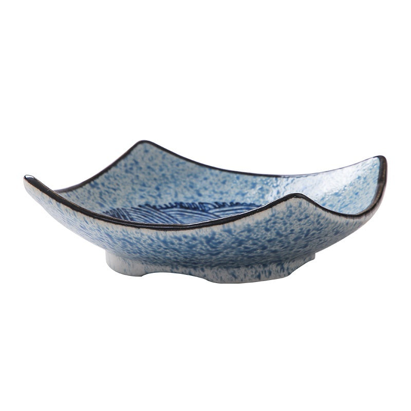 Special-shaped Four-corner Creative Simple Ceramic Bowl