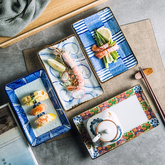 Creative Vintage Rectangle Ceramic Plate