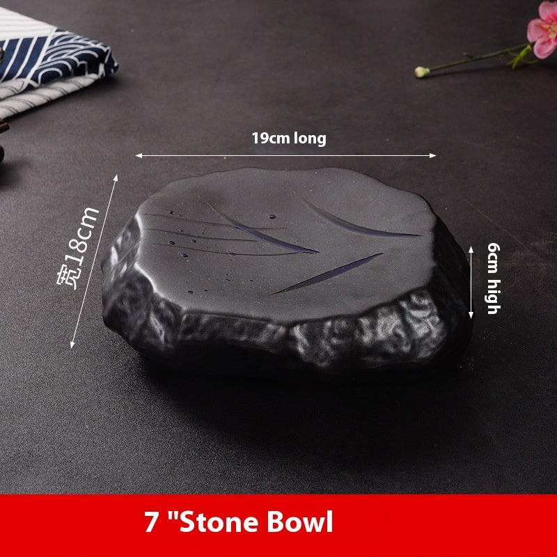 Creative Stone Pattern Ceramic Plate