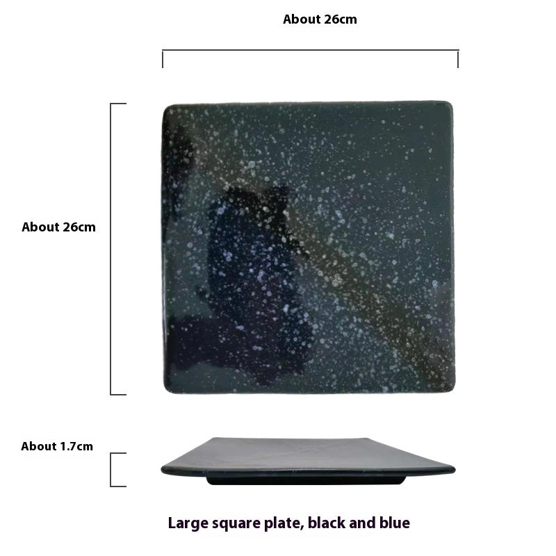 Square Colored Ceramic Plate