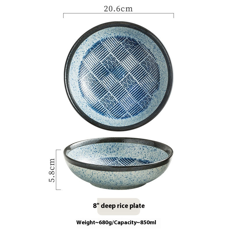 Creative Deep Plates Western Cuisine Plate