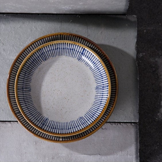 Round Underglaze Painted Plate