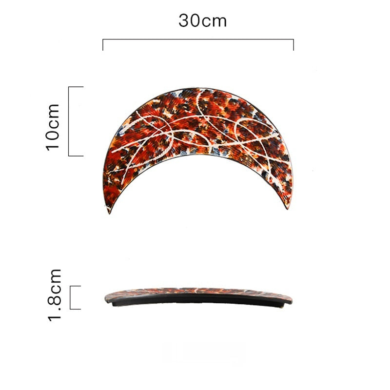 Creative Retro Ceramic Moon Art Plate