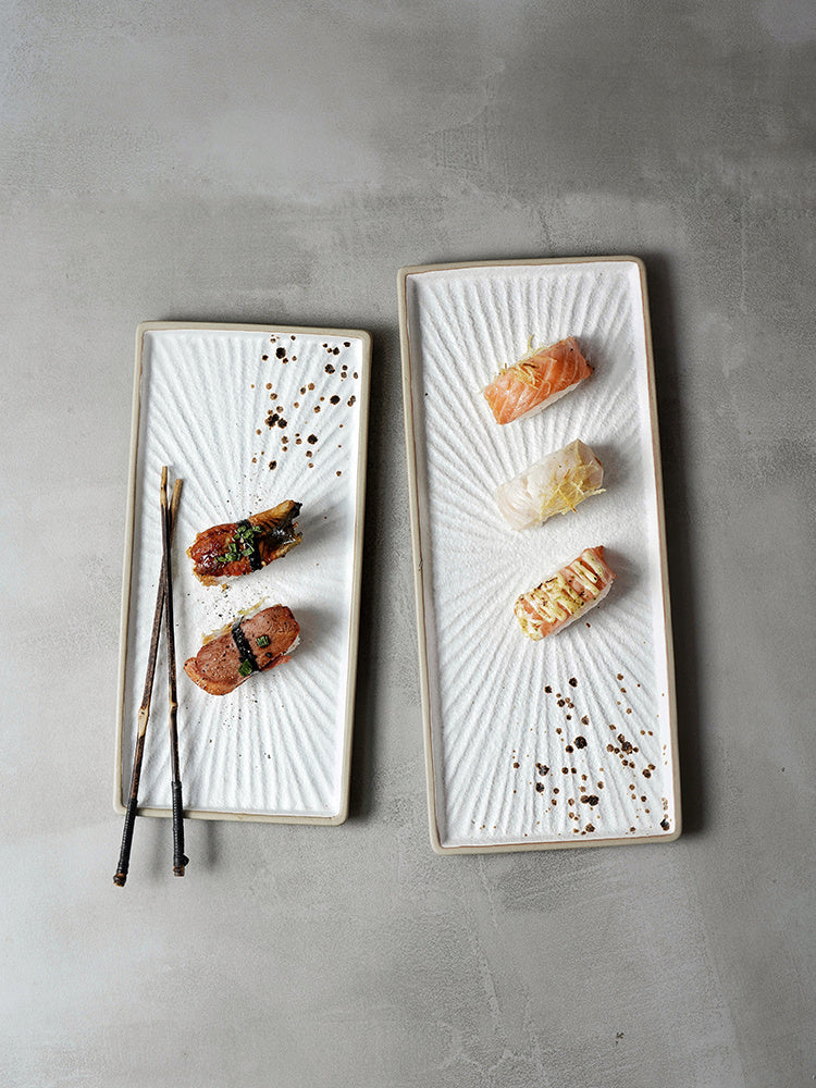 Retro Creative Ceramic Rectangular Plate