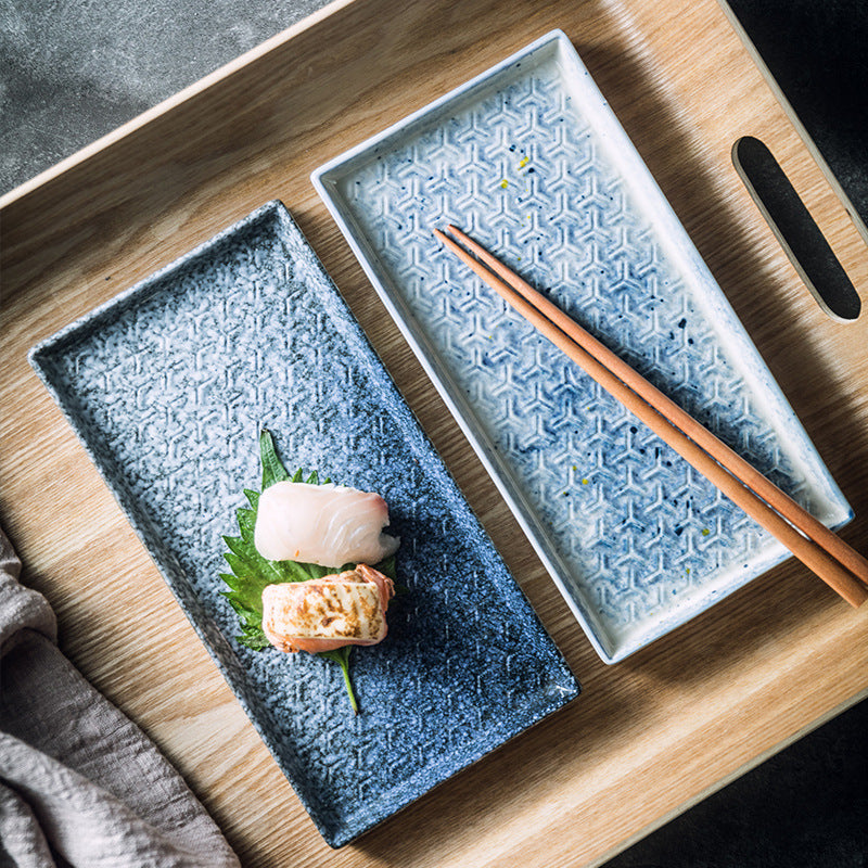 Ceramic Household Rectangular Snack Plate