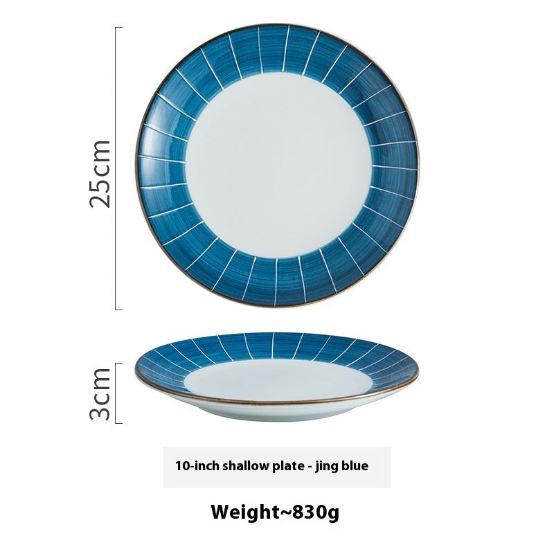 Creative Ceramic Round Household Plate