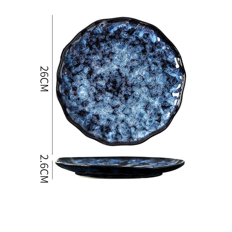 Blue Elegant Creative Tableware Plate Set