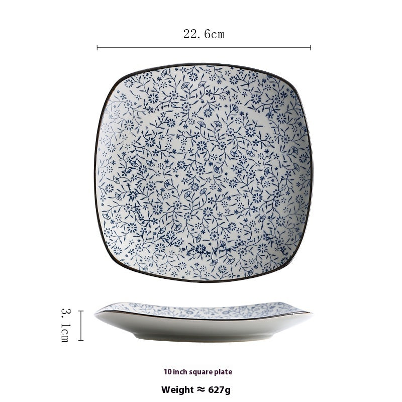 Ceramic Square Rounded Corner Dish