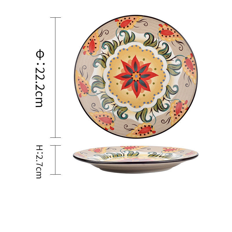 Underglaze Ceramic Tableware Household Dishes