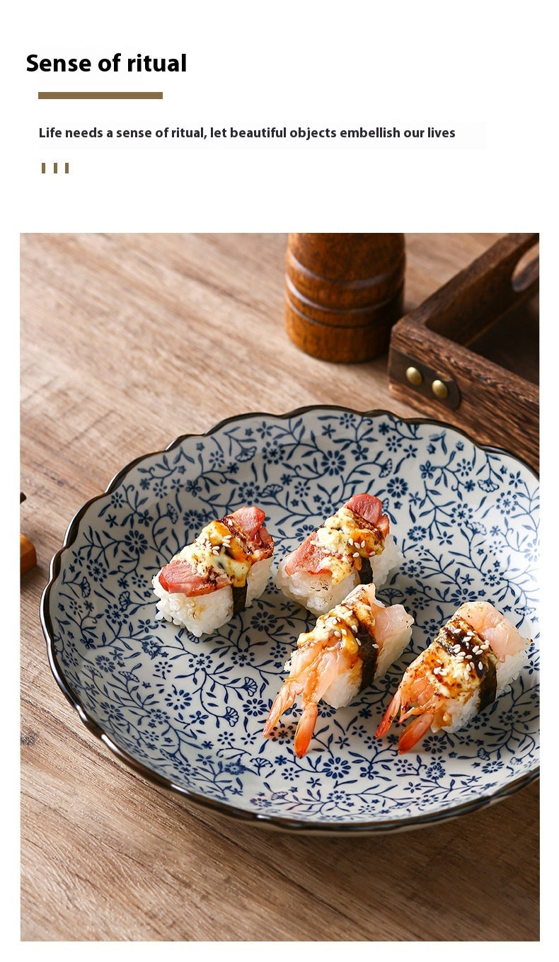 Cuisine Sushi Plate Porcelain Dinner Plate