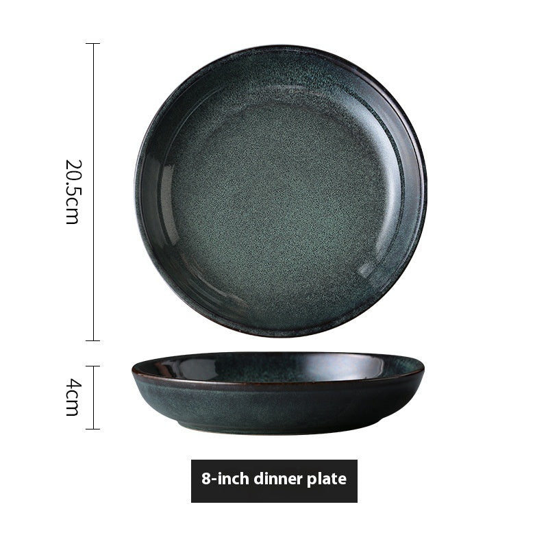 Creative Retro Style Ceramic Plate Bowl
