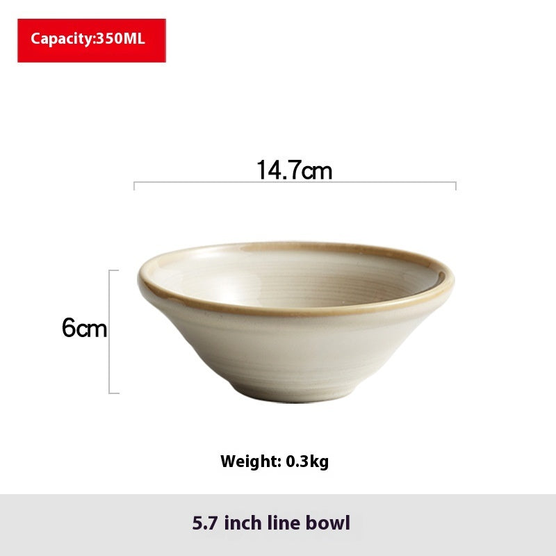 Household Minimalist Ceramic Bowl Plate
