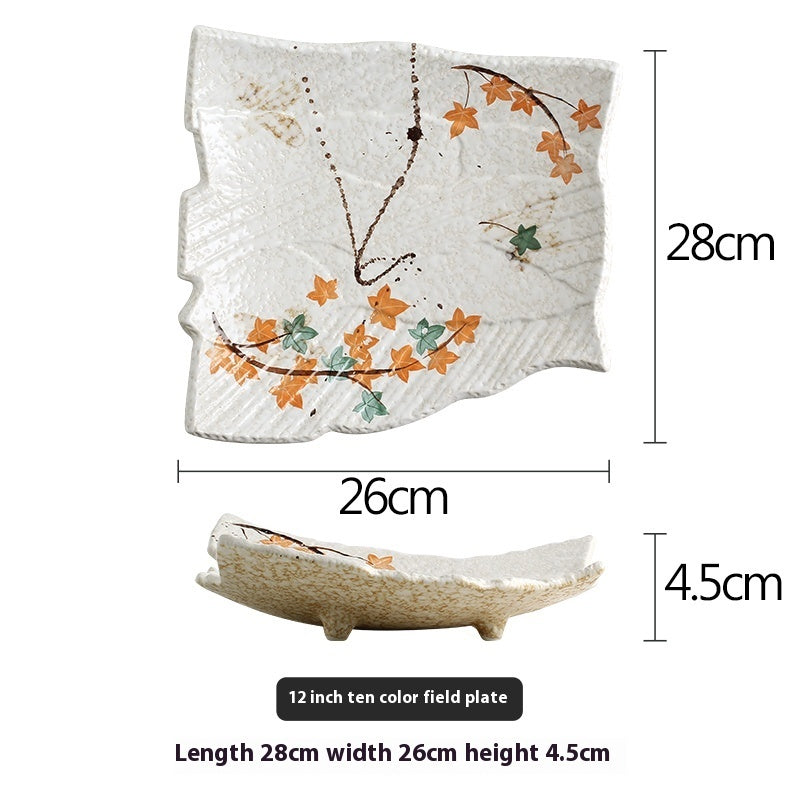 Hand-painted Ceramic Special-shaped Plate